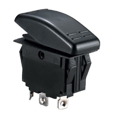 Vattentät kontakt med 3 polig (on)/off/on